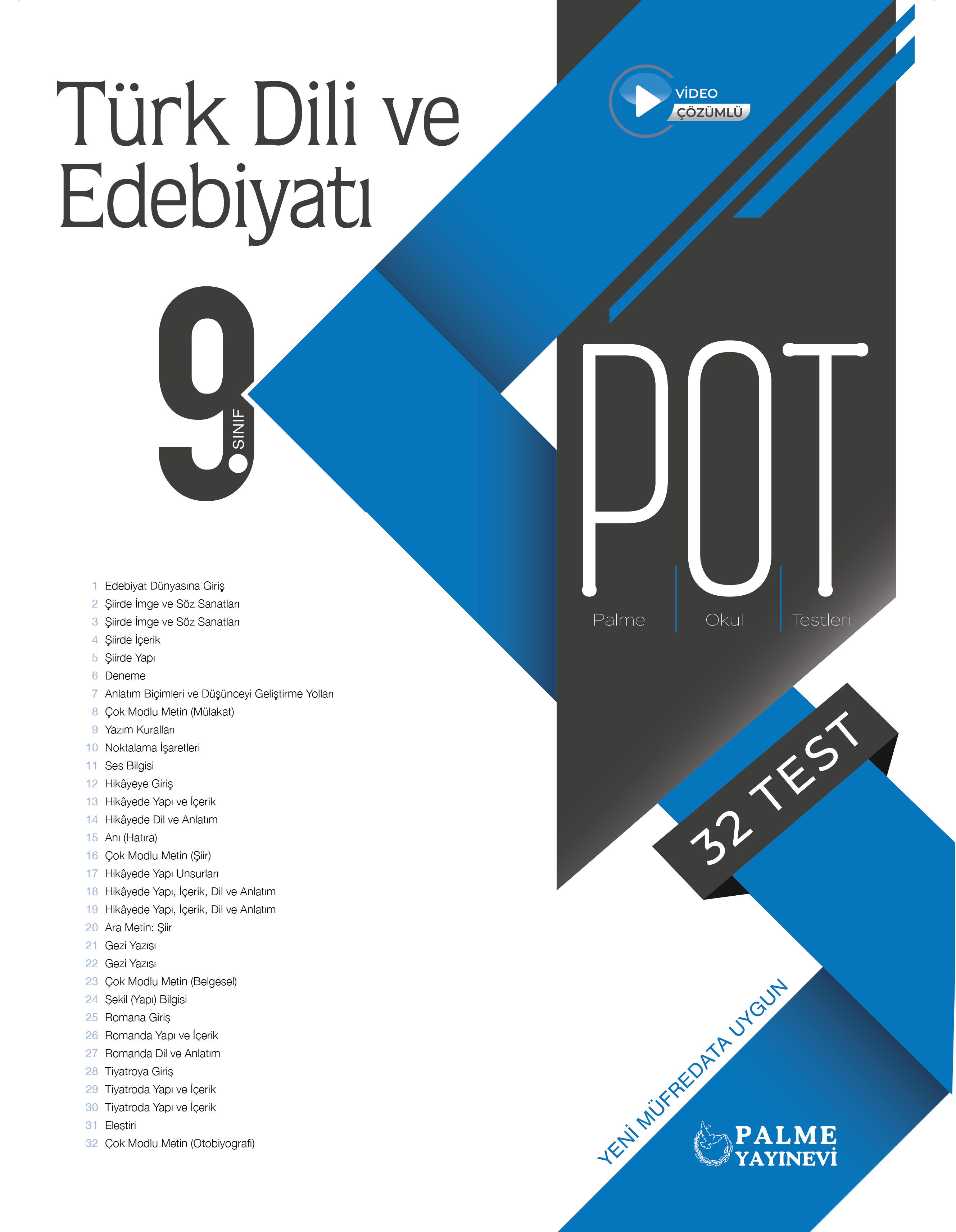 9 TÜRK DİLİ VE EDEBİYATI POT